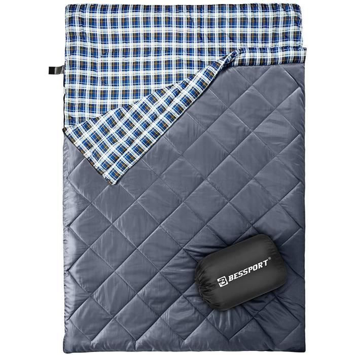 Compact,Sacs de Couchage de Camping et Randonnée Léger et Imperméable 5℃ Hiver Sac de Couchage Froid pour 3~4 Saisons Bessport Sac de Couchage Adultes pour 1 et 2 Personnes,Compact