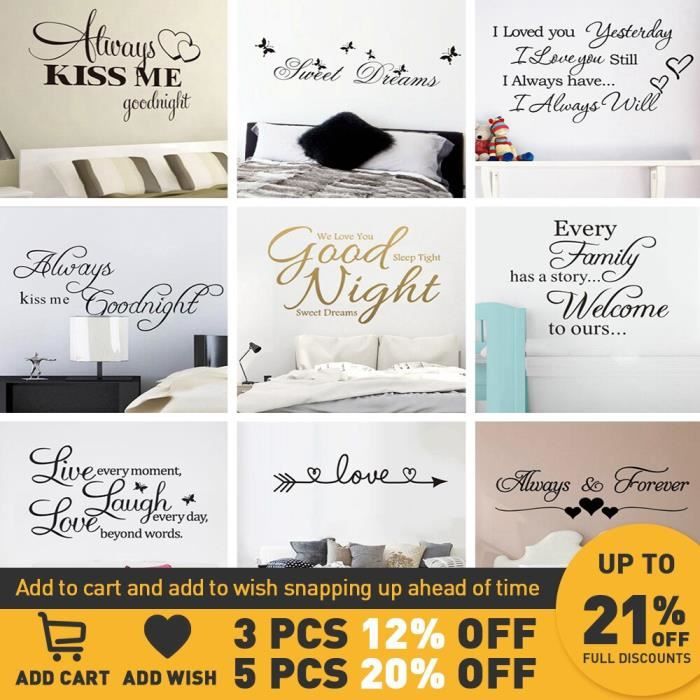Citation Bonne Nuit Doux Reves Stickers Muraux Personnalise Creatif Pour Salon Chambre Art Stickers Muraux Size Xl Cd3252 Achat Vente Stickers Cdiscount Citation Bonne Nuit Doux Reves Stickers Muraux Personnalise Creatif Pour Salon Chambre Art Stickers Muraux Size Xl Cd3252 Achat Vente Stickers Cdiscount