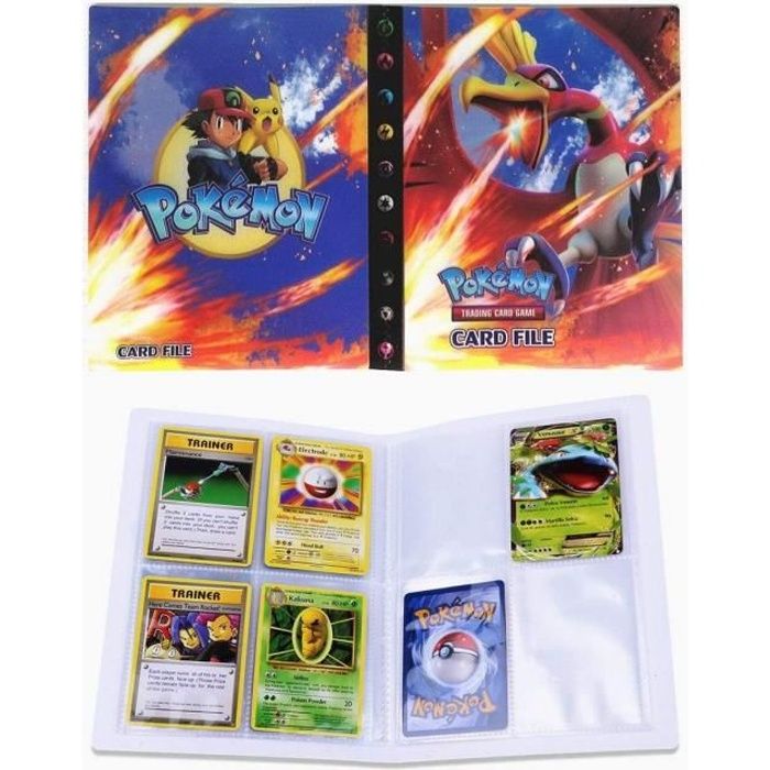 Classeur Cartes Pokémon - Album 60 Pages (480 Cartes), Fermeture Éclair, Protection Max