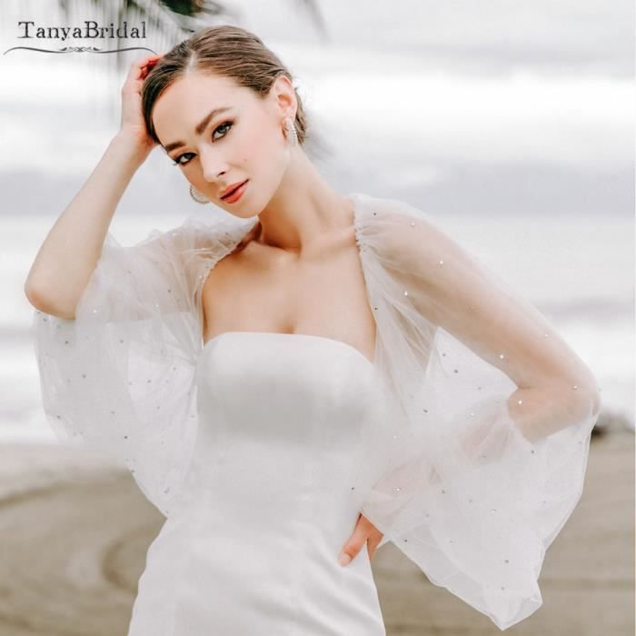 Cape deals mariage tulle