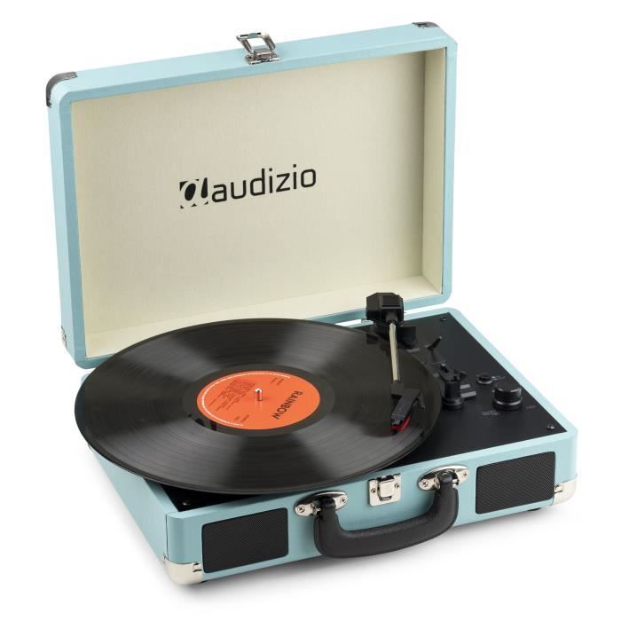 Platine Vinyle - AUDIZIO - RP116BL - Bluetooth IN & OUT - Haut-Parleurs Intégrés - Vintage Bleu
