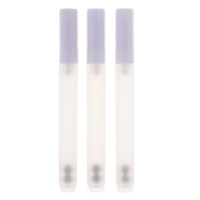 5 Pcs En Plastique Transparent Remplissable Vide Stylo De