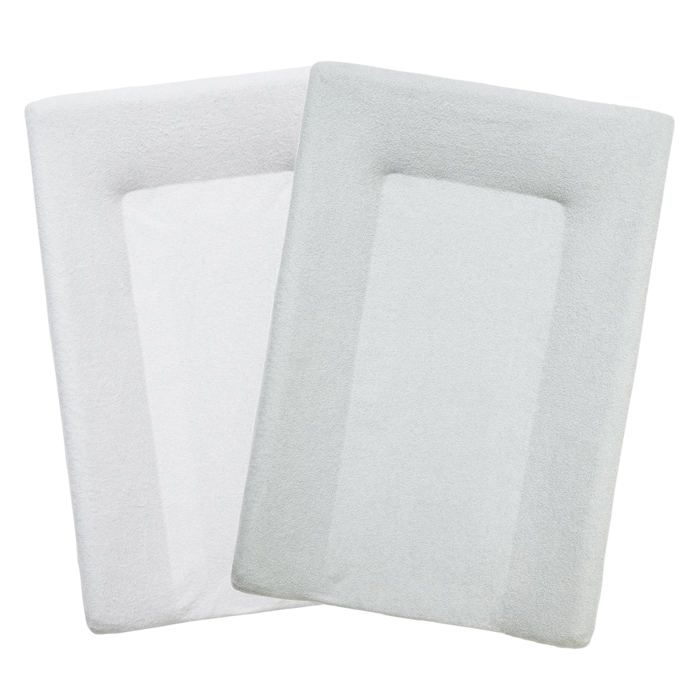 Lot De 2 Housses Pour Matelas à Langer En Coton Éponge - Bébé Fille Garçon - Épaisses Et Absorbantes