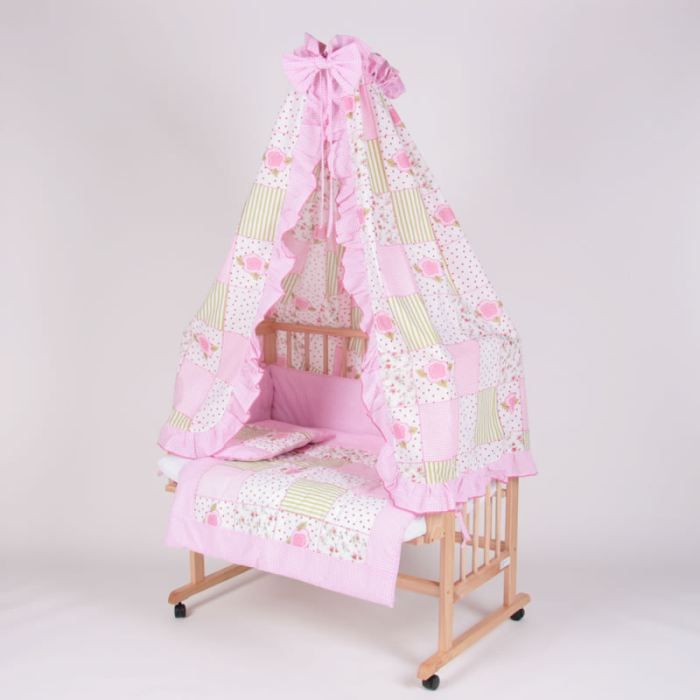 Lit-partage tout compris 90x40 cm rose