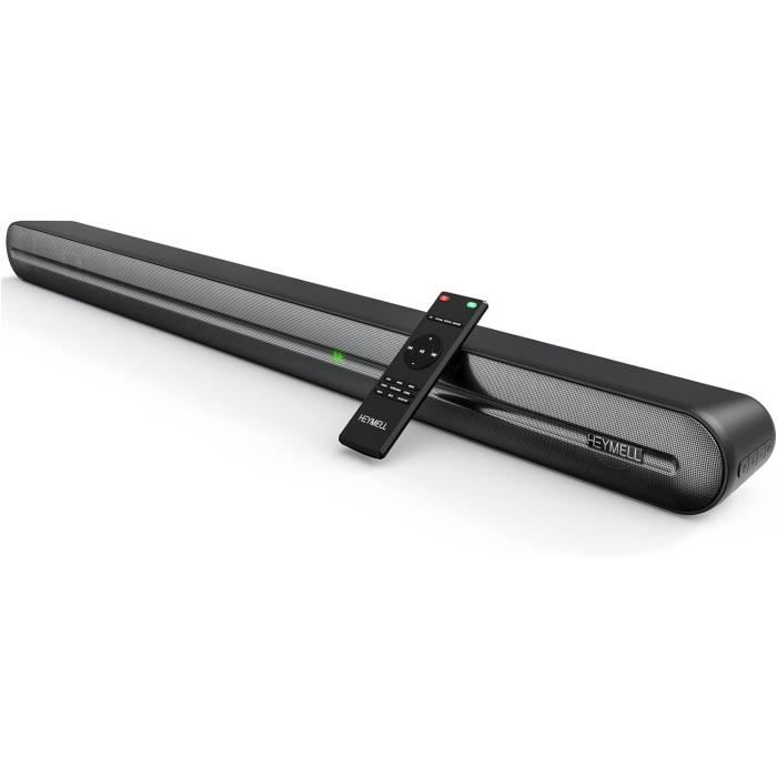 Barre De Son Heymell 150W - 2.0ch Avec Caisson Intégré - Bluetooth, HDMI ARC, Optique - Son Surround 3D - 6