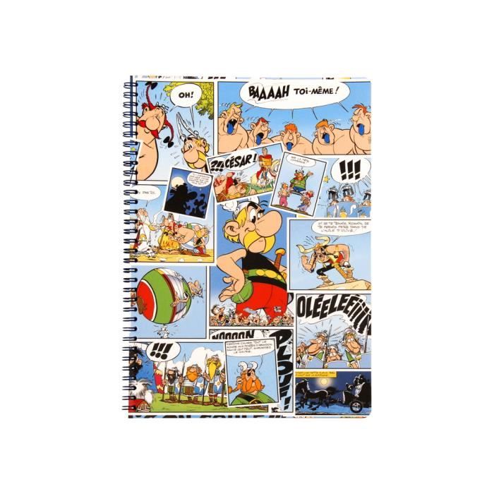 Cahier A Spirales A5 1 Pages Asterix Et Obelix Bleu Cdiscount Beaux Arts Et Loisirs Creatifs
