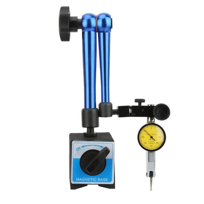 Support Magnétique Pour Indicateur à Cadran – Bras Flexible Réglable, Base Aimantée, Pour Mesure Précise En Atelier