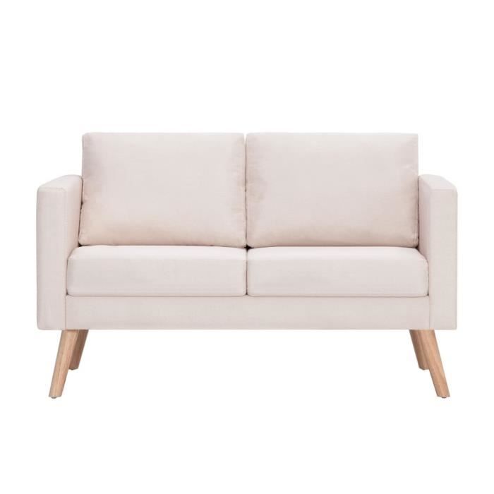 Canapé 4 Places Flexform Status En Tissu Crème – Moderne Et Spacieux (281 Cm)