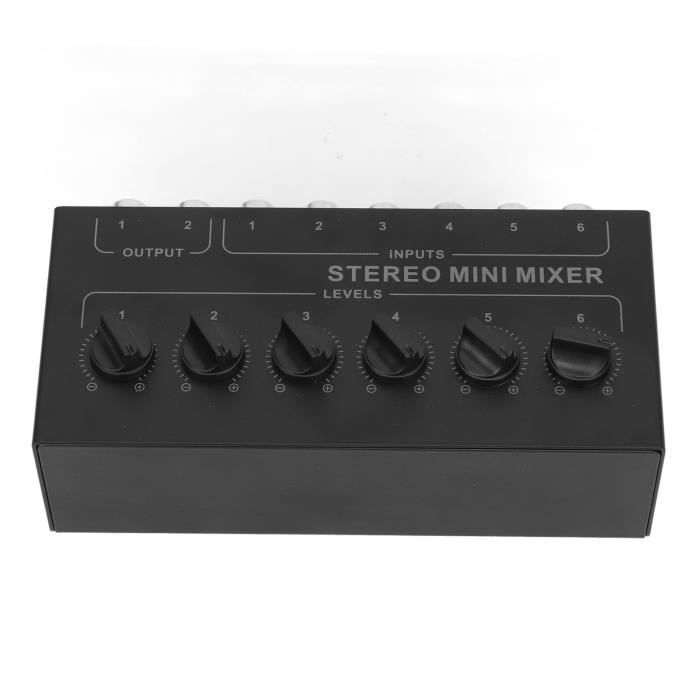 TABLE DE MIXAGE Stéréo 4 Canaux Mini BT Avec Processeur Stéréo à Domicile Avec 2 EUR 105,61