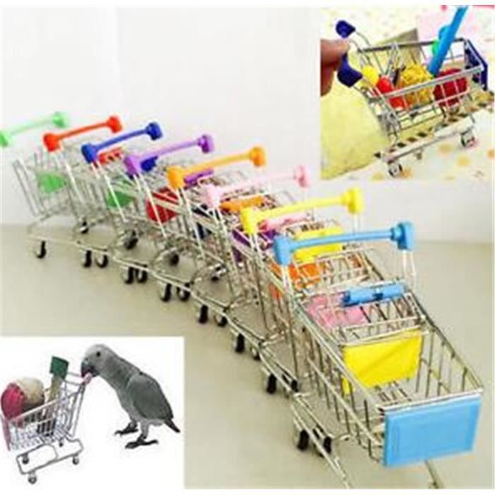 ANKROYU Lot De 2 Mini Chariots De Supermarché – Jouets Réalistes Pour Enfants, Maison De Poupée Et Décoration