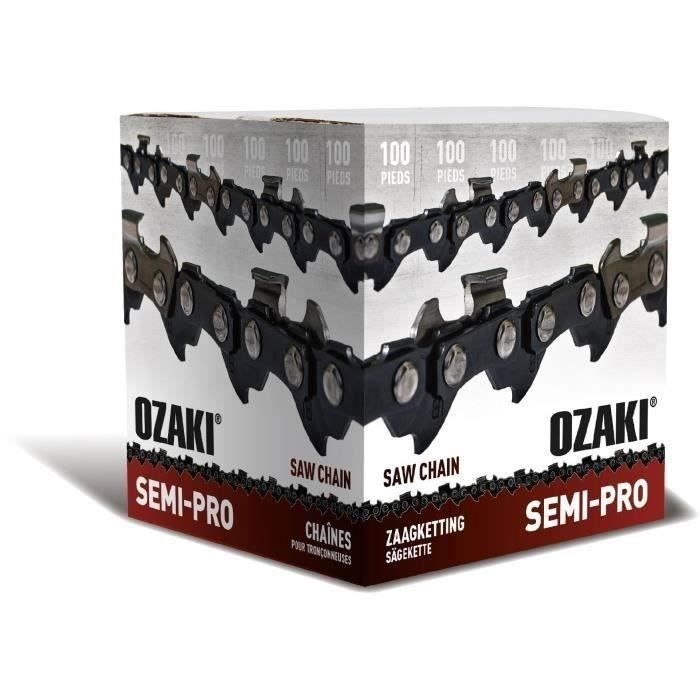 Rouleau de chaîne de tronçonneuse OZAKI semi-carrée ,325 ,063 100 pieds