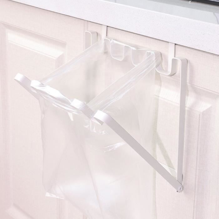 Porte-sac Poubelle Suspendu Avec Couvercle - Fixation Sur Porte Ou Tiroir, Capacité 10 Lbs, Pour Cuisine