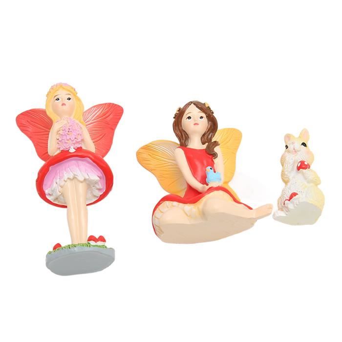 Sculpture de fée miniature Figurines de Fées Décoration de Jardin