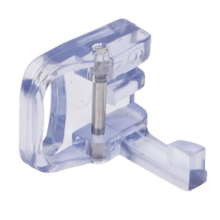 Pied De Biche Snap-On Ouvert Transparent Avec Marque Centrale Pour Machines Singer Brother Janome