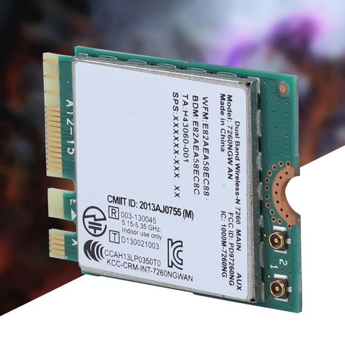 Pass Fil Informatique Carte fil Carte fil NGFF/M2 carte WIFI, carte réseau pour carte réseau ...