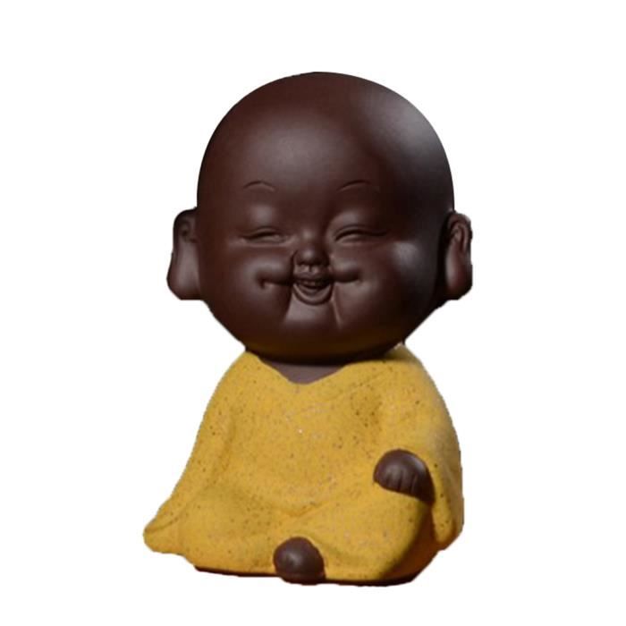 Petite Figurine Bouddha Assis WOO MANTO En Laiton - Statue Miniature Méditation 4,4 Cm