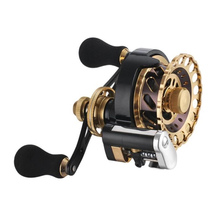 TMISHION Moulinet de pêche en fil métallique Bobine Baitcasting à