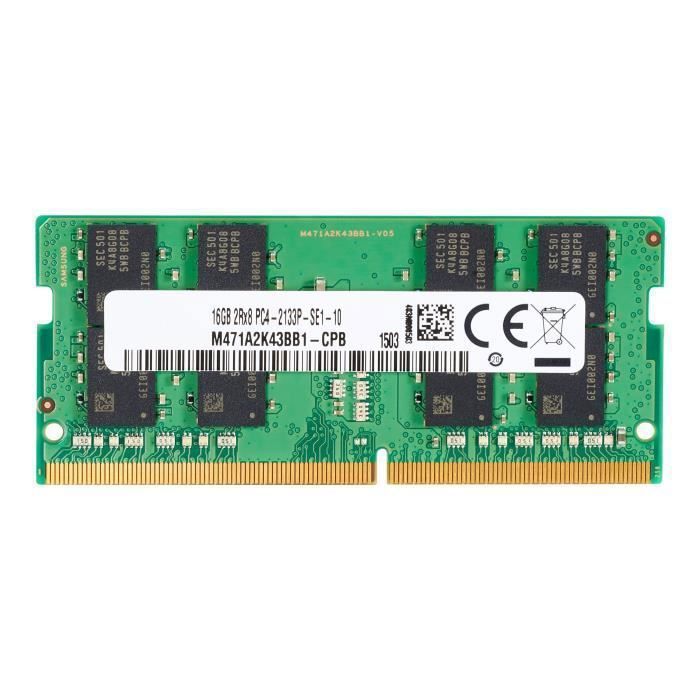 HP DDR4 module 4 Go SO DIMM 260 broches 2666 MHz / PC4 21300 1.2 V mémoire sans tampon non ECC pour Elite Slice Slice for Meeting Rooms G2 Slice G2 EliteDesk 705 G4... - vue 3