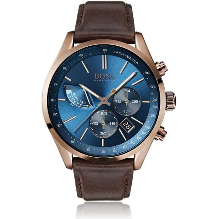 Montre hugo boss sales homme cuir marron