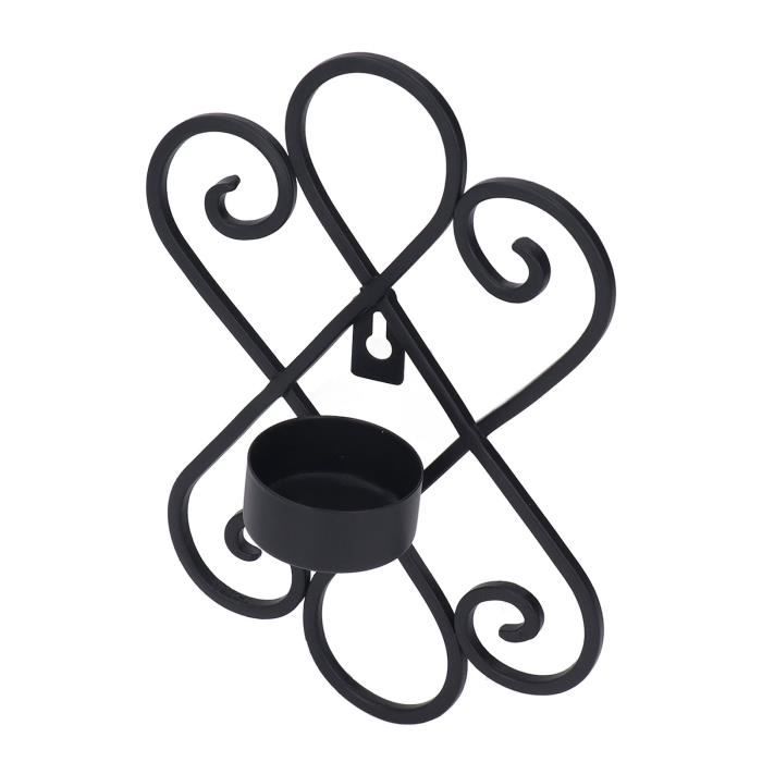 DanDiBo Bougeoir Mural 92107 Bougeoir "Amely" Blanc Métal 36 Cm