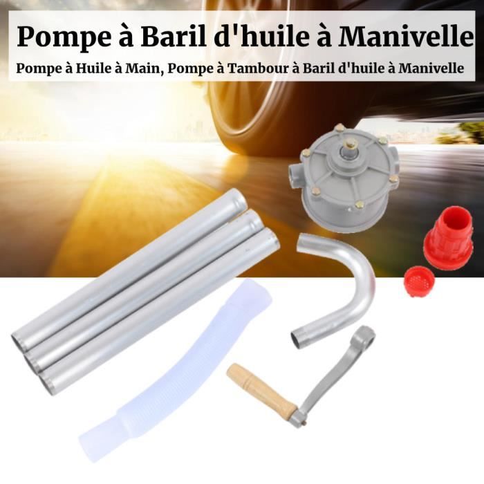 Pompe à Main Rotative En Aluminium - Pour Eau, Huile, Diesel - Auto-amorçante - Neuf Sous Emballage