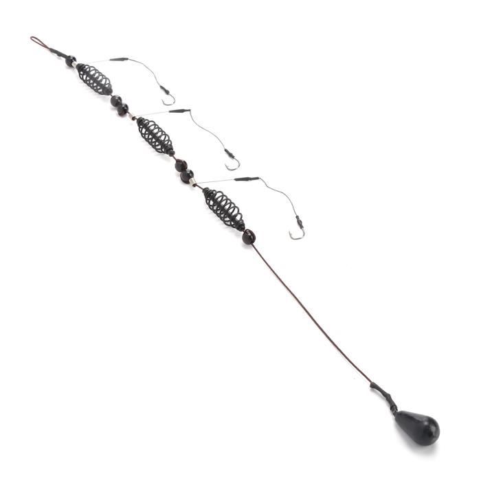 Cage à Appâts De Pêche Alomejor - 3 Hameçons, 25g - Pour Mer, Leurre, Piège à Poisson - Lot De 3