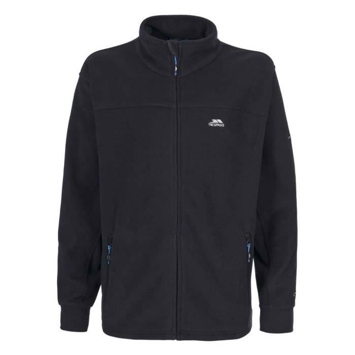 Veste polaire Trespass Bernal Fleece At300 Noir Manches