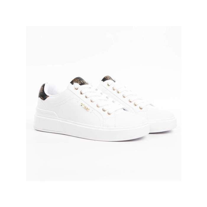 Basket femme Guess Corlina - white brown - 37 White brown - Cdiscount  Chaussures