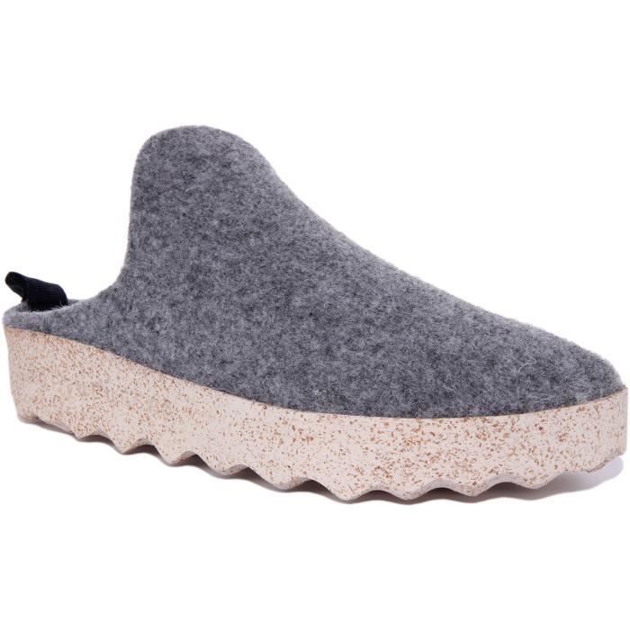 Pantoufles En Feutre Pour Homme Avec Semelle Antidérapante