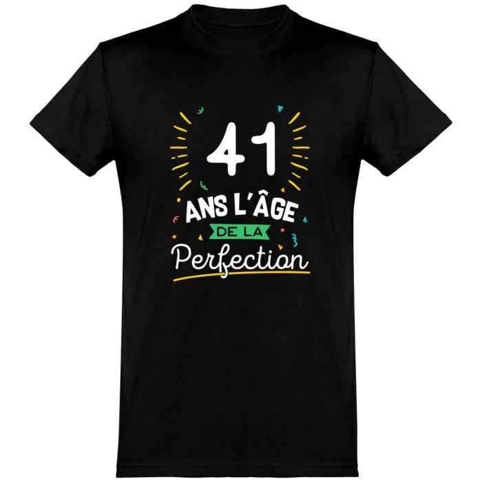 41 Ans La Perfection T Shirt Humour Anniversaire Cadeau Imprime En France Black Achat Vente T Shirt Soldes Sur Cdiscount Des Le Janvier Cdiscount 41 Ans La Perfection T Shirt Humour Anniversaire Cadeau Imprime En France Black Achat Vente T Shirt Soldes Sur Cdiscount Des Le Janvier Cdiscount