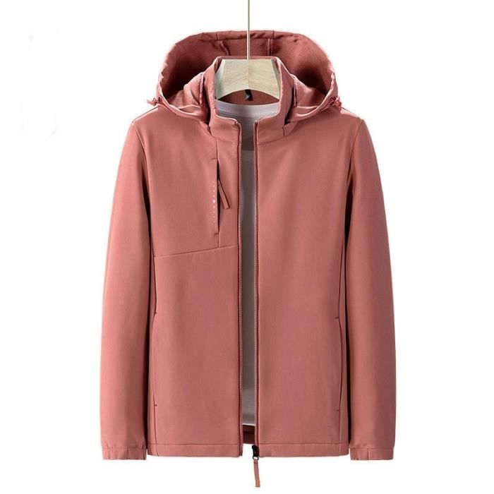 Sweat à Capuche Polaire Femme - Parka Coupe-vent Chaude, Imperméable Respirant - Pour Ski, Randonnée, Hiver