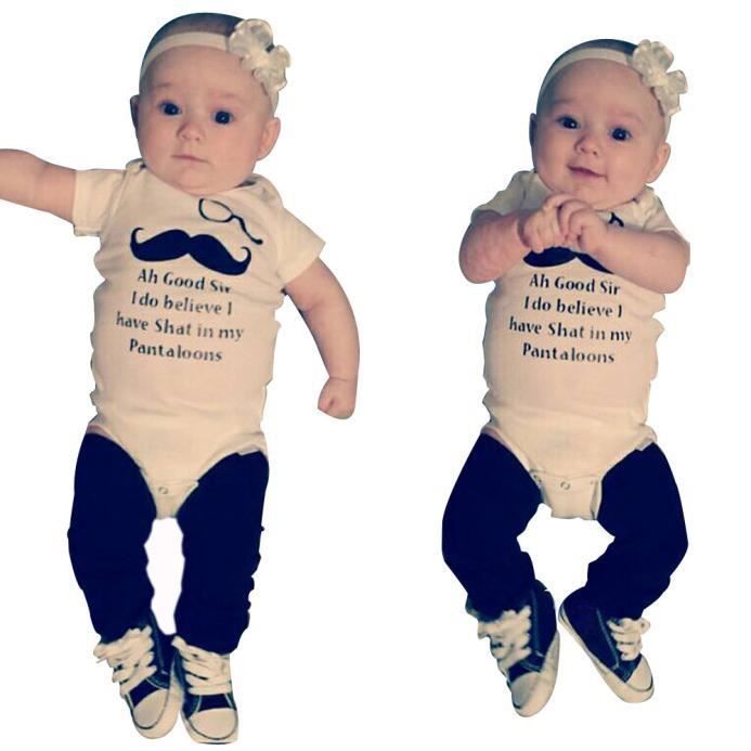 Tout Petit Bebe Garcon Mustache Imprimer Manches Courtes Romper Shirt Bodysuit Blanc 100 Cm Blanc Cdiscount Pret A Porter
