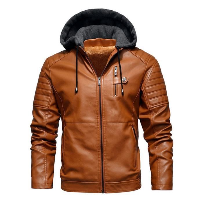 Veste cuir homme marque online