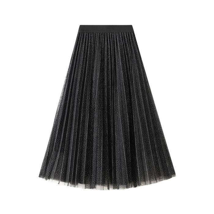 Jupe Femme Grande Taille 46 - Marque Café Théâtre - Polyester/élasthanne Noir - Occasion TB état