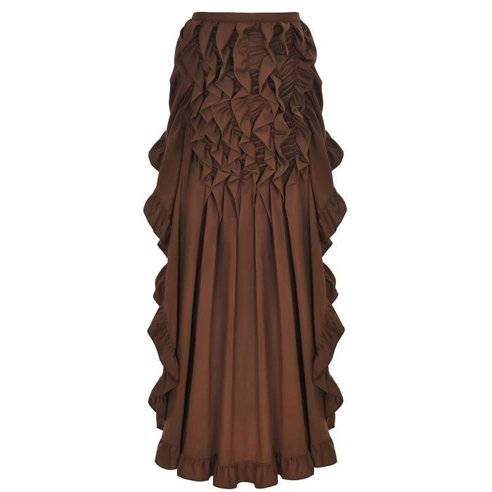 Robe Médiévale Femme été - Style Gothique Steampunk Avec Jupe Volante, élégante Et Sexy Pour Soirée Ou Renaissance