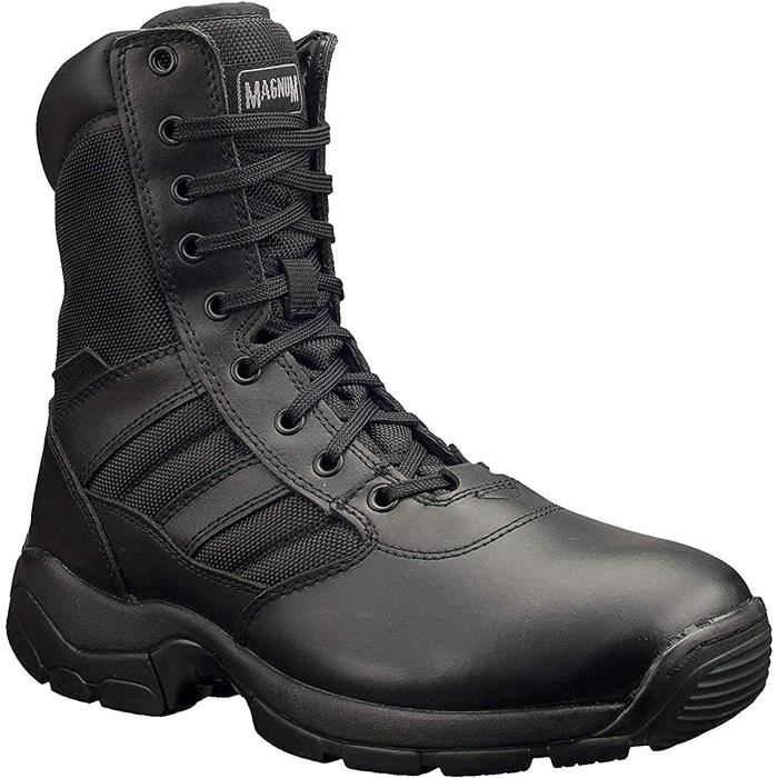 Magnum M800339-021 Panthère 8 Côté Fermeture Éclair Bottes, Noir, Taille 14