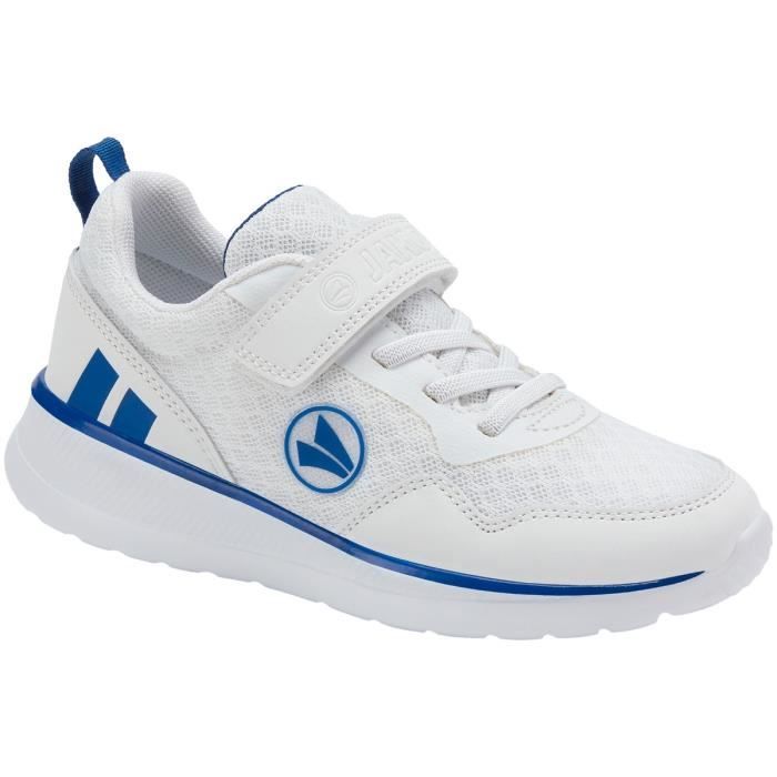 Jako JAKO Performance Baskets enfant garçon blanc/bleu royal - Synthétique fermeture scratch