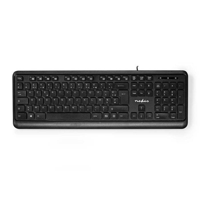 Nedis KBMU200BKFR clavier Maison USB AZERTY Français Neuf - vue 4