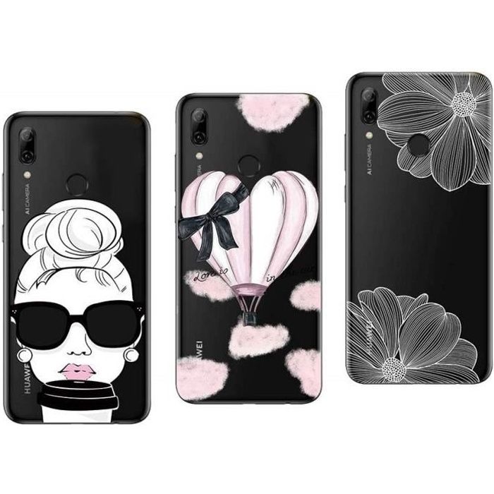 3 Coques Gel Pour Huawei Y6 2018 - Fantaisie - Novago