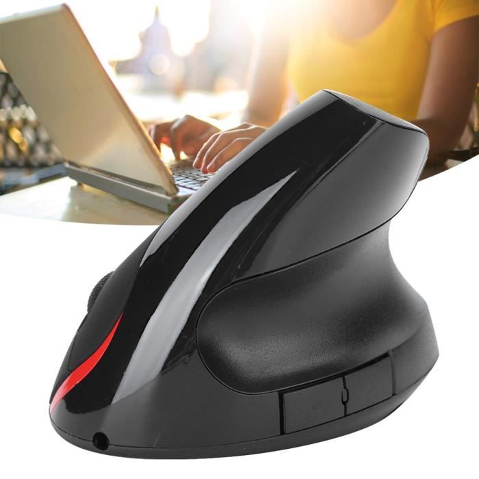 Souris verticale – OMABETA – Modèle Noir – Ergonomique – Rechargeable – Sans fil