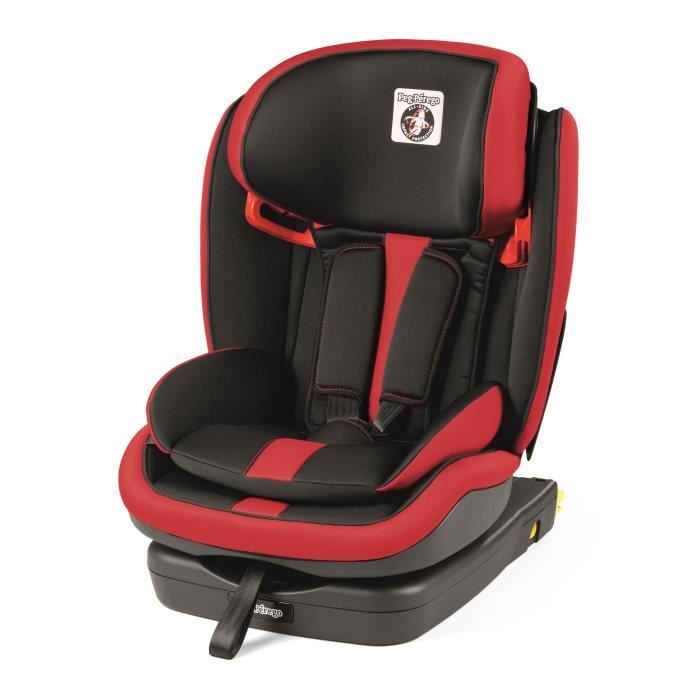 PEG PEREGO Siège auto Isofix Viaggio Via Groupe 1/2/3 - Monza Rouge