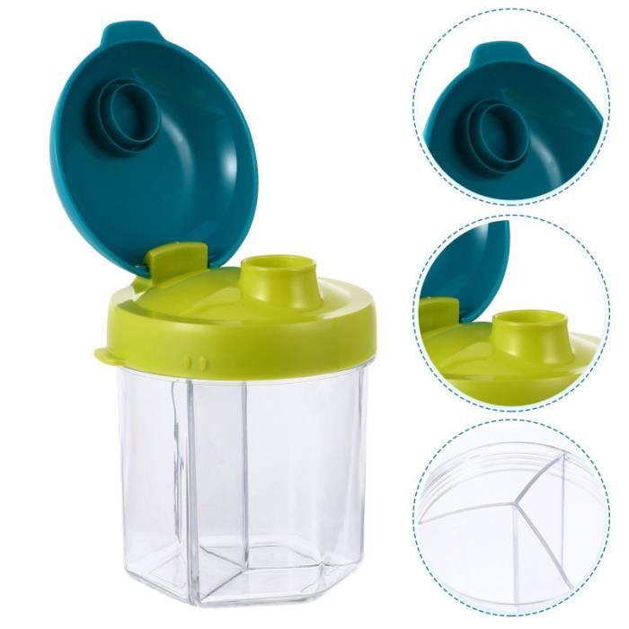 Boite Divisee De Distributeur De Formule De Bebe De Recipient Portatif De Lait En Poudre Pour 1pc Conteneur Mixte Tri Selectif Cdiscount Maison