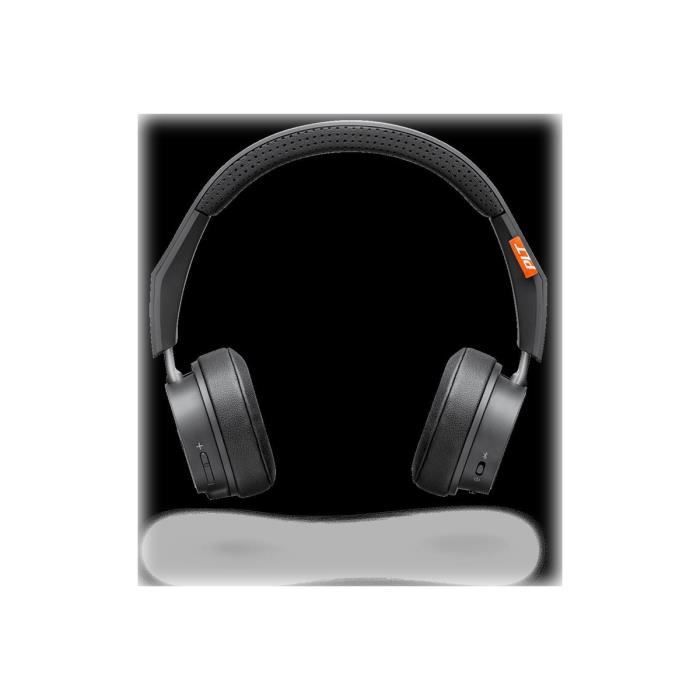 Plantronics Backbeat 505 500 Series casque avec micro sur-oreille sans fil Bluetooth jack 3,5mm gris foncé