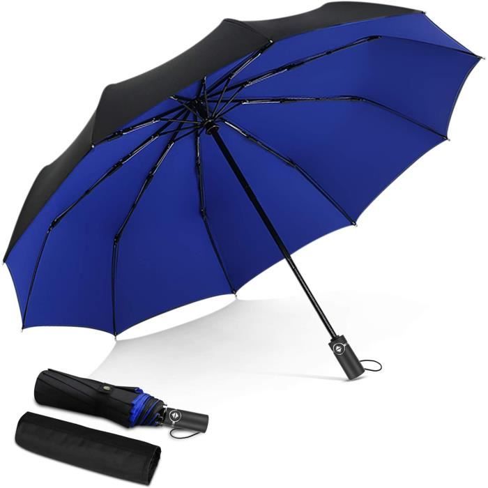 Parapluie pliant résistant au vent ouverture/fermeture automatique anti