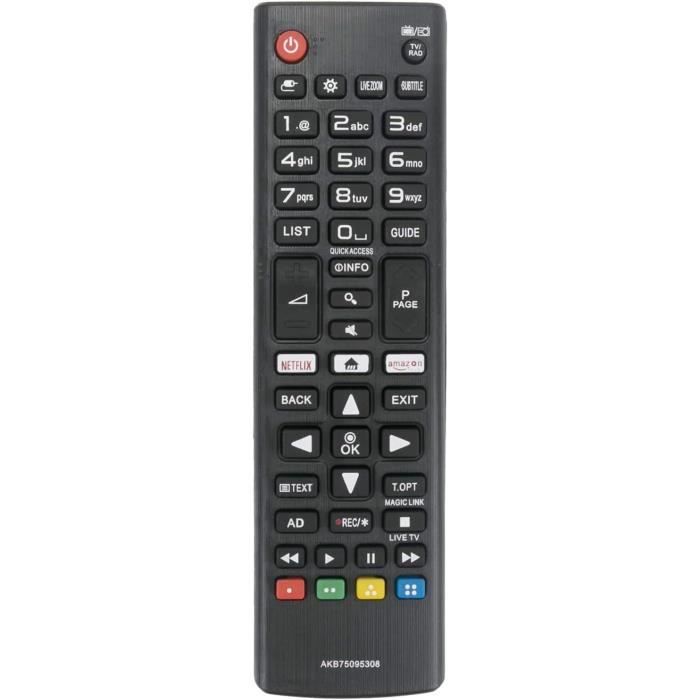 Télécommande De Rechange Pour Téléviseurs LG - Modèles AKB74475490, Compatible Avec Plusieurs Séries