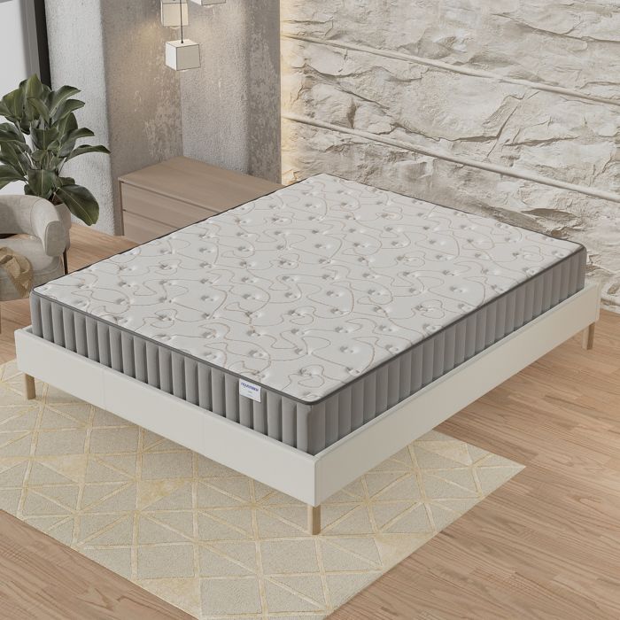 Matelas 140x200 - Ép 30 Cm, Fermeté Moyenne, 7 Zones De Confort, Soutien Parfait, Confortable Et Durable - Maison