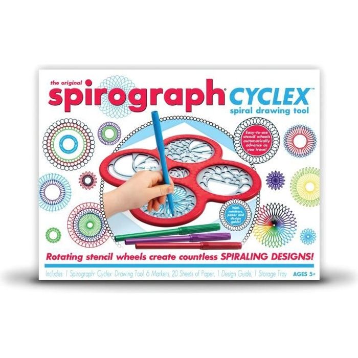 Spirograph - Kit Deluxe avec 8 Stylos Pailletés et Néons - SPLASH TOYS -  Instrument de Dessin pour Enfant - Cdiscount Jeux - Jouets