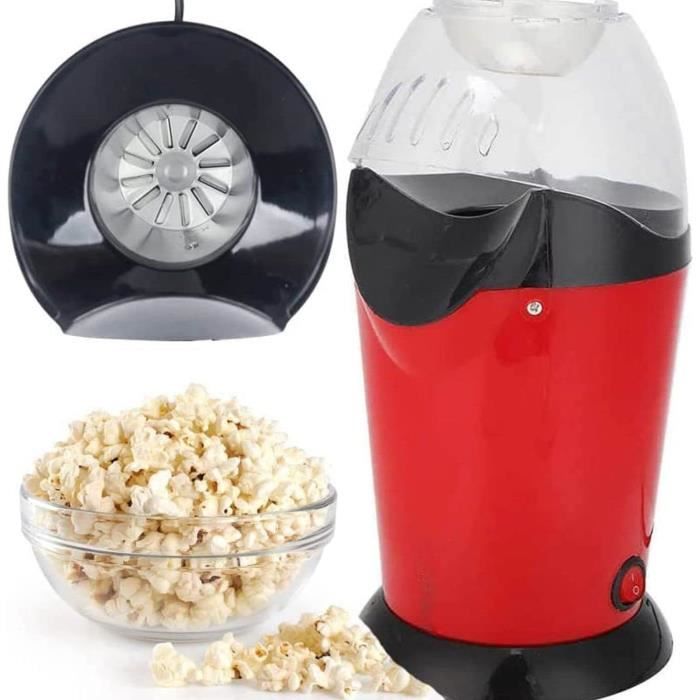 Gadgy : Machine à Pop-Corn - Appareil à Pop-Corn - Machine à Pop-Corn à Air Chaud Rapide - Sans Huile, sans Graisse - avec Tasse à Mesurer et Couvercle Supérieur Amovible