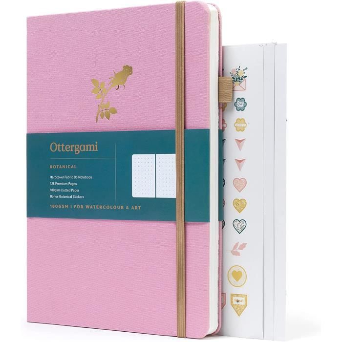 Ottergami Bullet dot Journal B5 180gsm paper The Botanical by (Pink