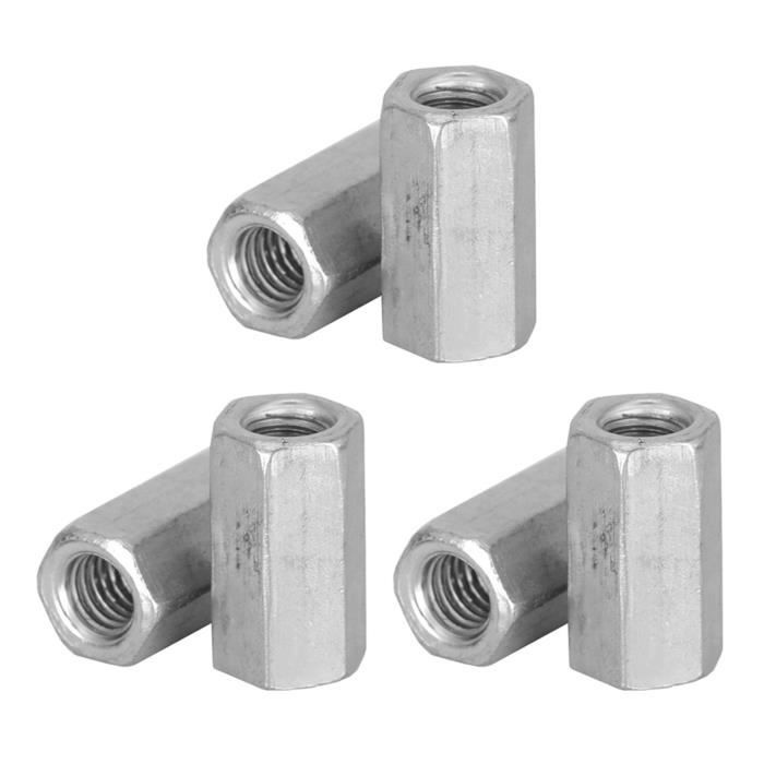10pcs Long Rod Nut Hex Hexagonal Sleeve Nut Standoff Threaded Fasteners